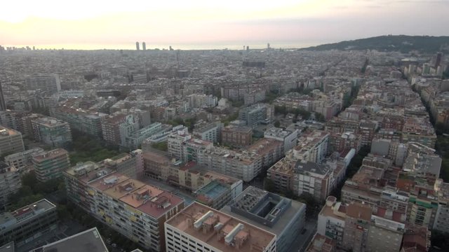 Drone en Barcelona, Ciudad de Cataluña, España