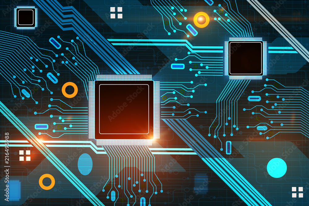 Aufkleber computing and technology backdrop