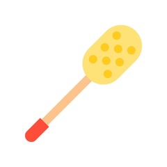 Long handle Sponge, cleaning and laundry service related flat icon set
