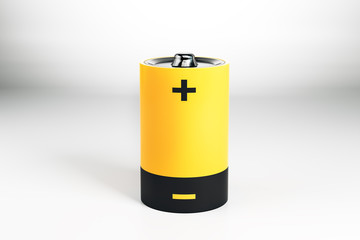 Creative yellow battery