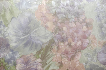 Ceramic tiles with ornaments. Mosaic, ceramic tiles for kitchen, abstract pattern.