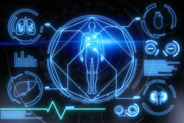 Digital medical interface background