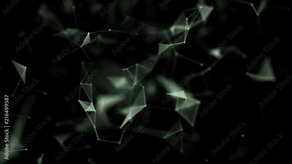 Poster plexus effect. connection technology background. abstract background polygonal. polygon modern patte