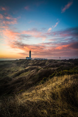 Flamborough Lighthouse. East Yorkshire, England.