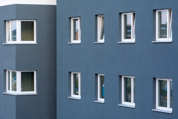 The windows in new modern residential building.