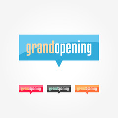 Grand Opening Shopping Tags