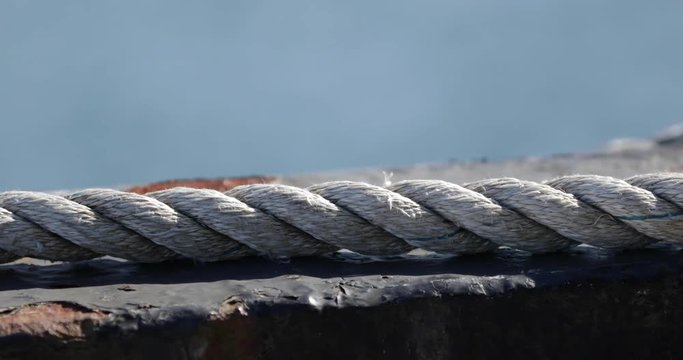 Rope on an old ship
