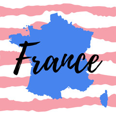 map of france with symbols