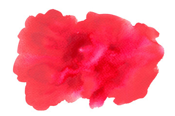 Red watercolor background on white