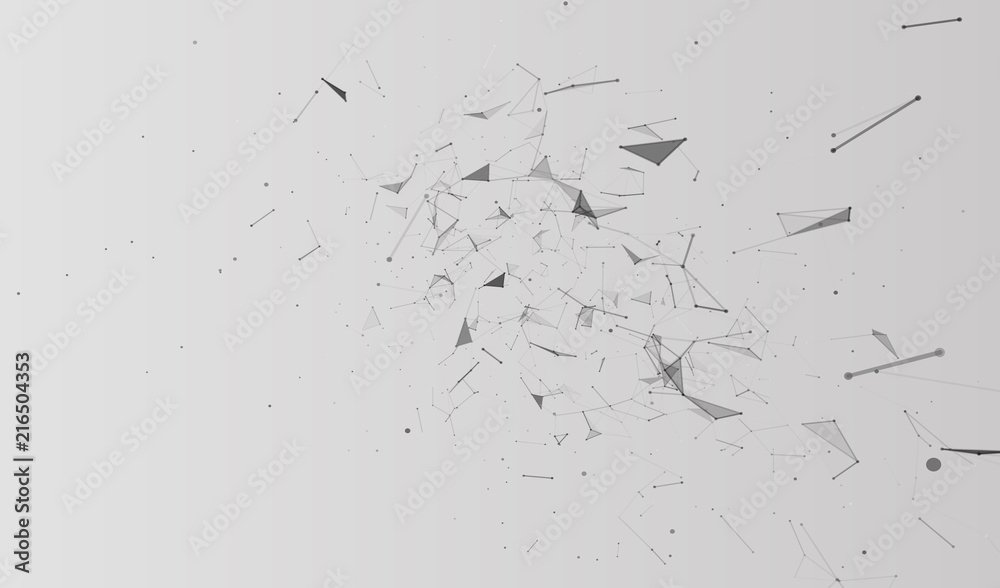 Poster abstract vector background. abstract polygonal background. plexus effect. vector illustration.