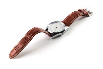 Men watches, isolated on white