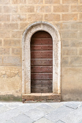 Old wooden door