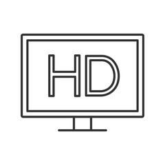 HD display linear icon