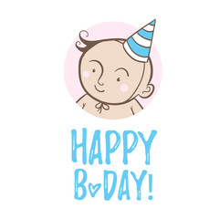 Little kid, toddler. hand drawn style doodle design illustrations.