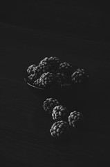 Iced blackberries 
