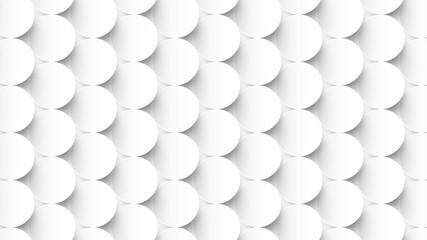 Abstract white circles repeating pattern background