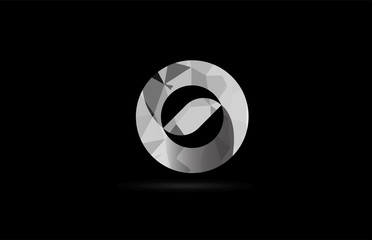 black and white number 0 zero logo icon design