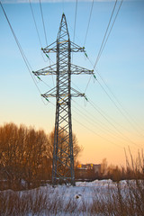 Power line pylon.