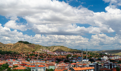 Turkey, Cankiri panaromic landscape view