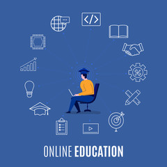 Online educations concept