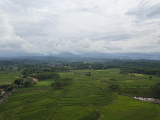 Fototapeta na wymiar Landscape on west java Indonesia