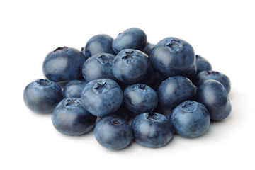 Heap of fresh blueberries