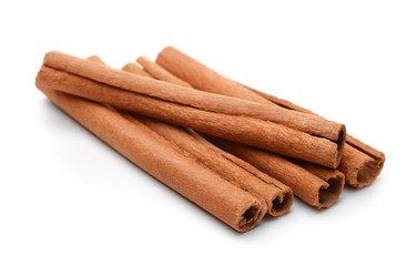 Group of cinnamon sticks