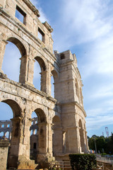Naklejka premium The Pula Arena, Ancient Roman architecture