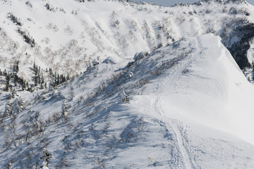 剣ヶ峰山から武尊山へ向かう登山道