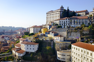 Naklejka na ściany i meble Cityscape of the historical city Porto, Portugal