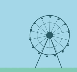 ruota panoramica,  giostra, svago, no stress