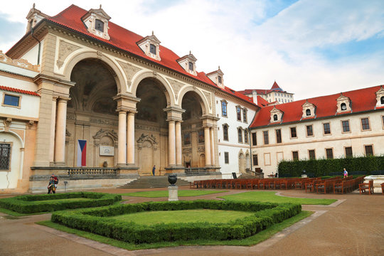 Wallenstein palace in Prague currently home of senate of the Czech Republic