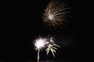 Feuerwerk am Wasser