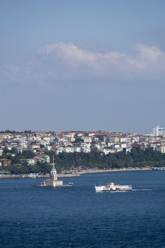 The maiden's tower in Istanbul, Turkey