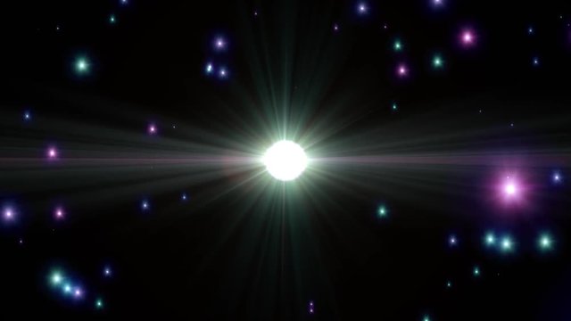 star explosion flash shiny loopable animation art background new quality natural lighting lamp rays effect dynamic colorful bright video footage