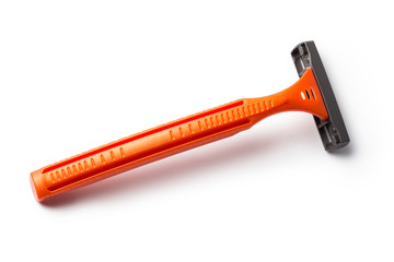 Orange shaver, isolated on white background