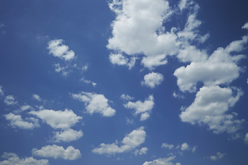 blue sky with clouds