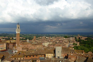 Fototapeta na wymiar Siena medieval city in southern Tuscany Italy