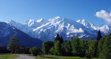 Papier Peint photo Mont Blanc Mont Blanc et aiguille du midi 