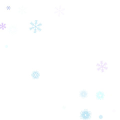 Falling down snow confetti, snowflake vector border. Festive winter, Christmas, New Year sale background. Cold weather, winter storm, scatter texture. Hipster snowfall falling snowflakes cool confetti