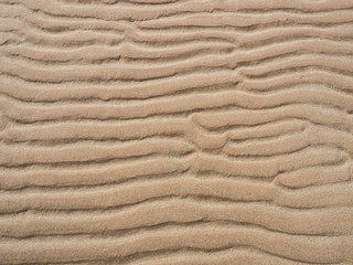 Wind formed sand pattern background