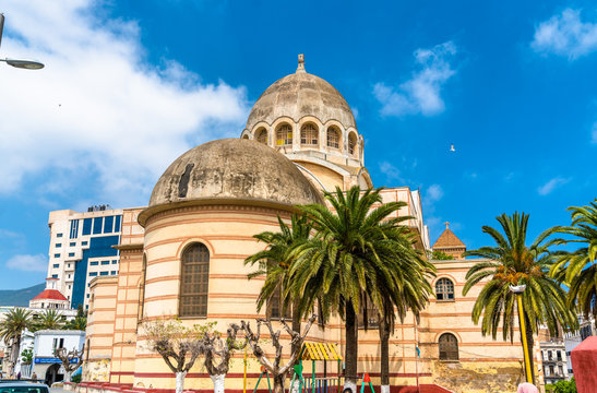 Sacred Heart Cathedral of Oran, currently a public library, in Oran, Algeria