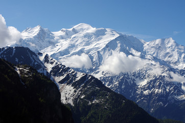 Mont Blanc et aiguille du midi 