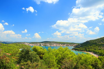 Fototapeta na wymiar Tisno on Island Murter, Croatia