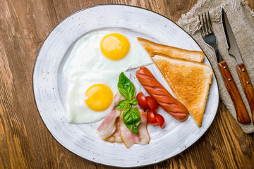 English Breakfast on a plate