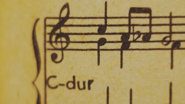 Sheet Musical Notation. Classical music harmony.