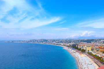 Fototapeta na wymiar Nice beach, France