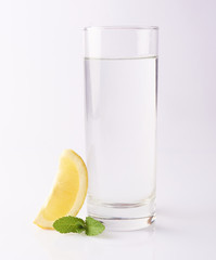 Image of fresh yellow lemon isolated on white background