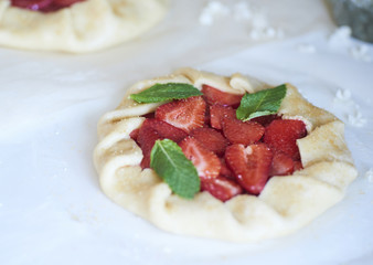 unbaked galette or open pie