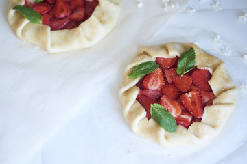 unbaked galette or open pie